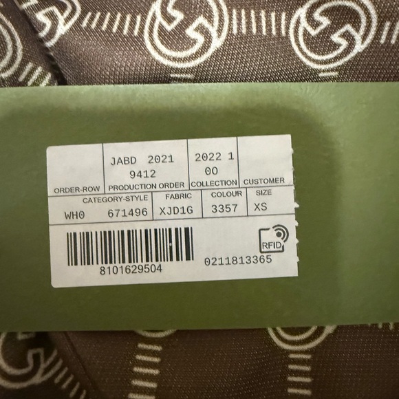 NEW!  Gucci Interlocking G Snap Track Pants Sherry Line XS - Picture 2 of 10